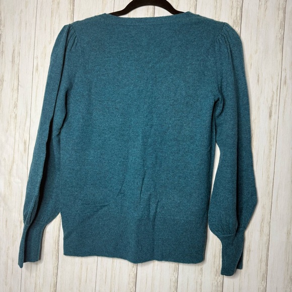 Nanette Lepore NWT 100% cashmere Teal Sweater - Picture 3 of 3